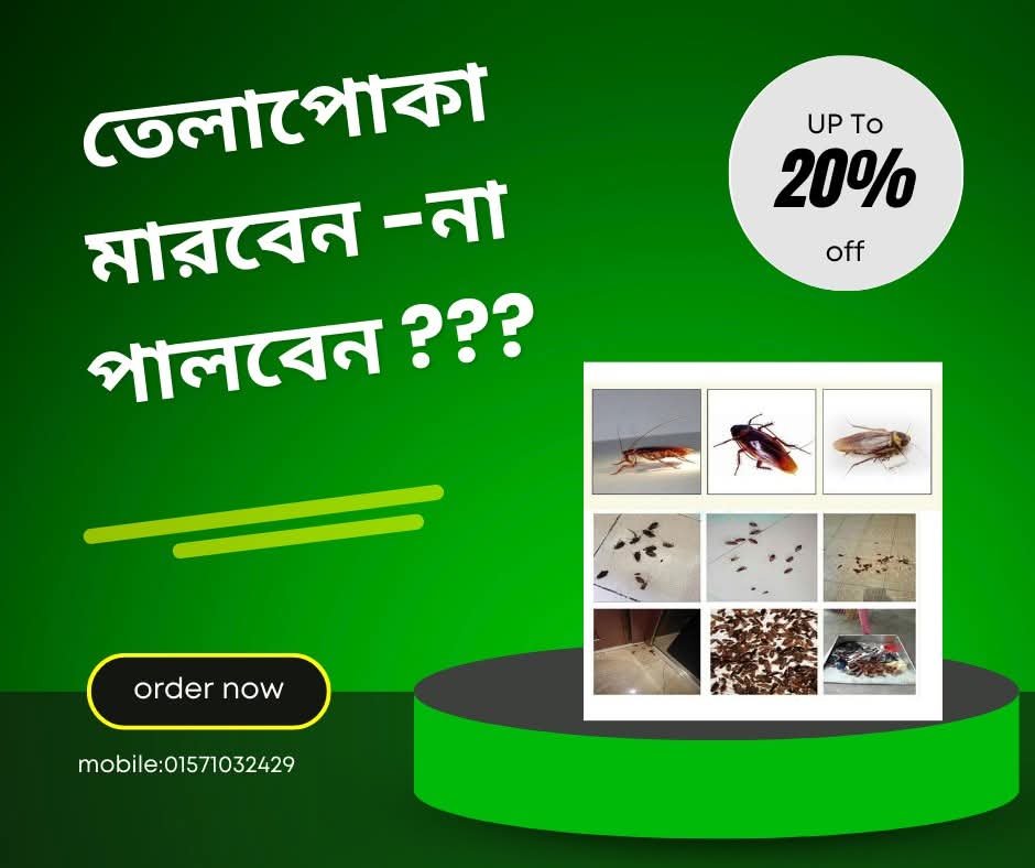 তেলাপোকা মারবেন নাকি পালবেন